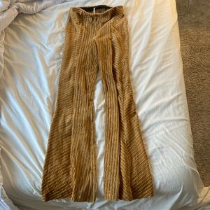Velvet flare pants